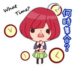 Tennis Lover Girl sticker #12041329