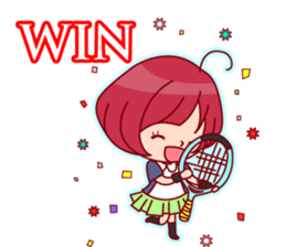 Tennis Lover Girl sticker #12041332