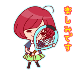 Tennis Lover Girl sticker #12041341