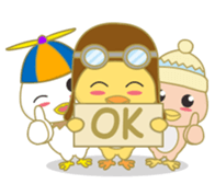 cute chicks siblings2 sticker #12041423