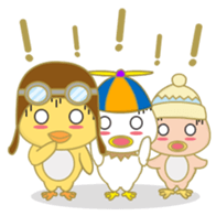 cute chicks siblings2 sticker #12041425