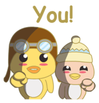 cute chicks siblings2 sticker #12041428