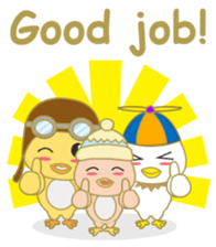 cute chicks siblings2 sticker #12041448