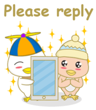 cute chicks siblings2 sticker #12041450