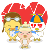 cute chicks siblings2 sticker #12041453