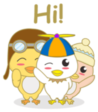 cute chicks siblings2 sticker #12041454