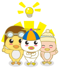 cute chicks siblings2 sticker #12041460