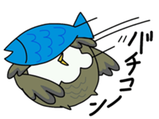 Two owls 3 sticker #12042343