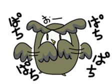 Two owls 3 sticker #12042344