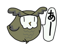 Two owls 3 sticker #12042346