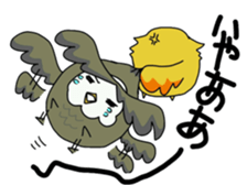 Two owls 3 sticker #12042352