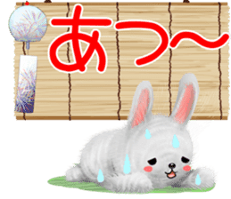 Rabbit stuffed summer sticker #12042446