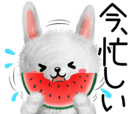 Rabbit stuffed summer sticker #12042449