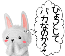 Rabbit stuffed summer sticker #12042455