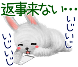 Rabbit stuffed summer sticker #12042470