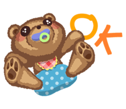 Anyway Cute Teddy Bear2 sticker #12043192
