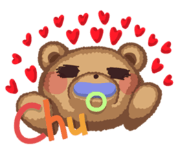 Anyway Cute Teddy Bear2 sticker #12043198