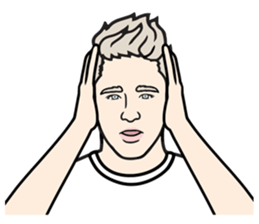 Men's Sticker in English & Japanese sticker #12043232