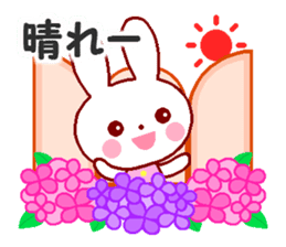 Cute rabbit and friends 8 sticker #12043440