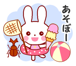 Cute rabbit and friends 8 sticker #12043442