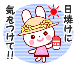 Cute rabbit and friends 8 sticker #12043443