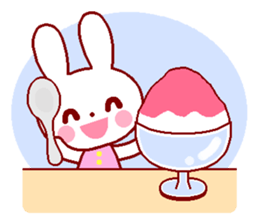 Cute rabbit and friends 8 sticker #12043444
