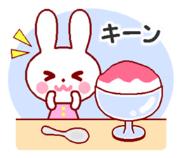 Cute rabbit and friends 8 sticker #12043445