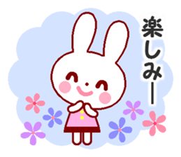 Cute rabbit and friends 8 sticker #12043463