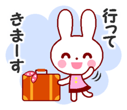 Cute rabbit and friends 8 sticker #12043465