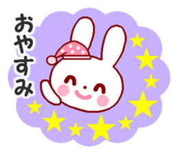 Cute rabbit and friends 8 sticker #12043469