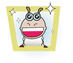 Very Funny and Fluffy-white Sheep Vol II sticker #12043672