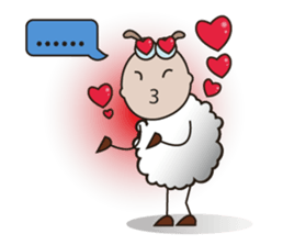 Very Funny and Fluffy-white Sheep Vol II sticker #12043680