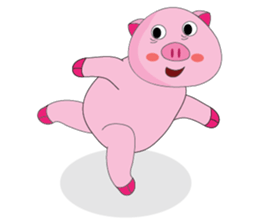 One of us: The Plump Pink, Love yoga! sticker #12045591