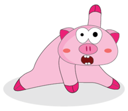 One of us: The Plump Pink, Love yoga! sticker #12045593