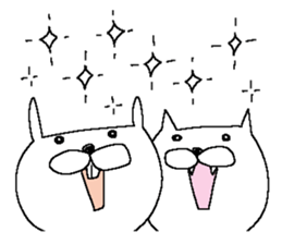 Rabbit and Cat 2 sticker #12045927