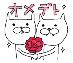 Rabbit and Cat 2 sticker #12045939