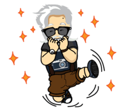 Hipster Jiji sticker #12046065