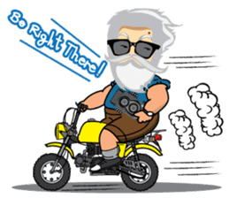 Hipster Jiji sticker #12046067