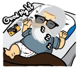 Hipster Jiji sticker #12046071