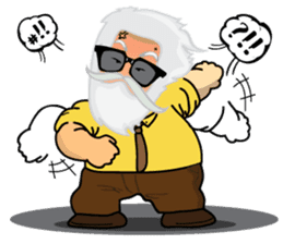 Hipster Jiji sticker #12046073