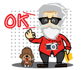 Hipster Jiji sticker #12046081