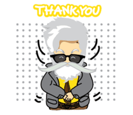 Hipster Jiji sticker #12046082