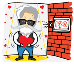 Hipster Jiji sticker #12046084