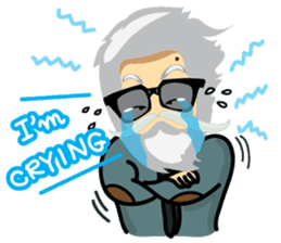 Hipster Jiji sticker #12046090