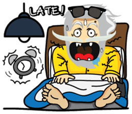 Hipster Jiji sticker #12046091