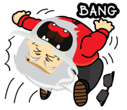 Hipster Jiji sticker #12046092