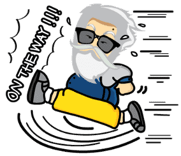 Hipster Jiji sticker #12046093