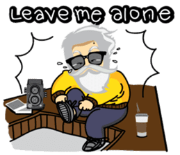 Hipster Jiji sticker #12046094