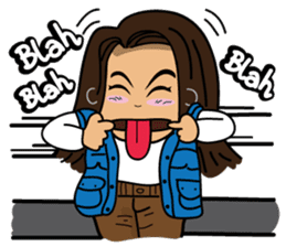 Hipster Jiji sticker #12046097