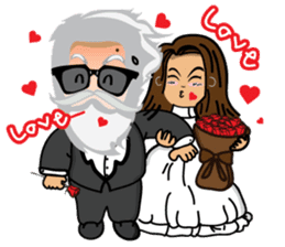 Hipster Jiji sticker #12046100